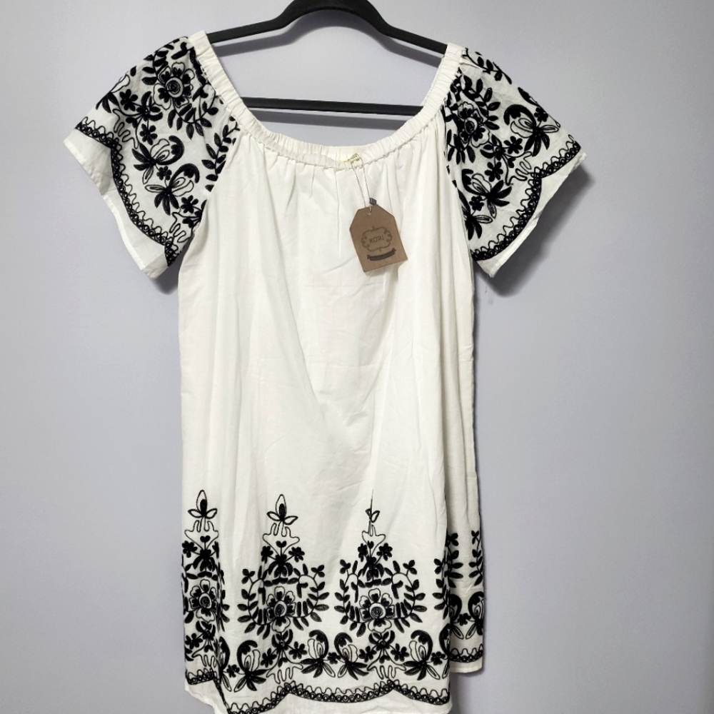 Kori America off shoulder dress medium